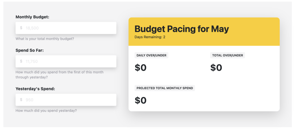 Introducing: Our New Advertising Budget Pacing Calculator - AKvertise